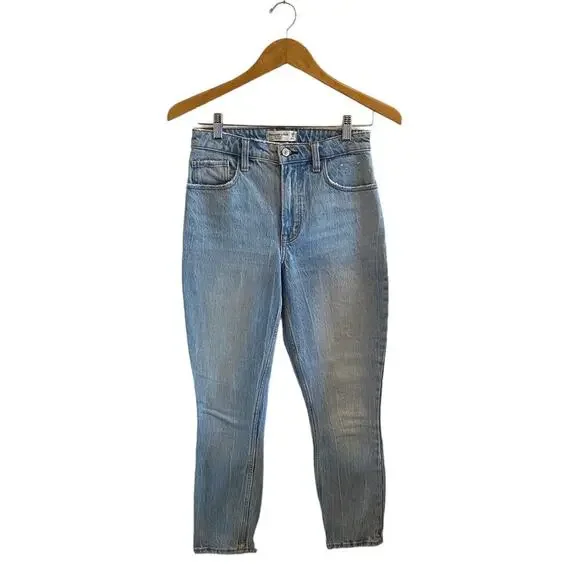 Abercrombie & Fitch The Skinny High Rise Curve Love With Raw Hem - Picture 4 of 11